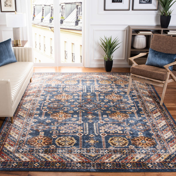 Loon Peak® Isanotski Oriental Brown/Blue Area Rug & Reviews Wayfair